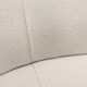 Mid-Century Gigi Radice for Minotti White Boucle Curved Six Legs Sofa