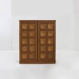 Vintage Brutalist high cabinet 1970s Gerhard Bartels
