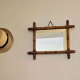 Old vintage barber mirror
