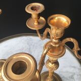 Pair of 3-branch candlesticks