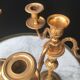 Pair of 3-branch candlesticks