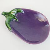 Ceramic eggplant emptier by Aegitna Vallauris