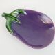 Vide poche aubergine en céramique signée Aegitna Vallauris