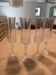 Cut crystal footed glasses — Set of 4