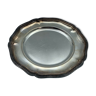 Plat en metal argente 1900 polylobe poincon 32