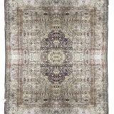Tapis d'orient en soie (2.50x3.05 m), fait main, matière soie