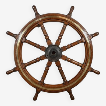 Teak Boat Wheel Helm – Late 19th Century