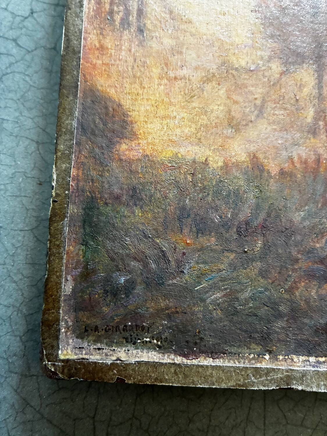 Indian summer in Dijon, Louis Auguste Girardot 19th century