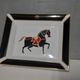 Porcelain pocket emptier - horse decor - Philippe Deshoulieres - Limoges France