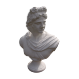 Bust of a man in plaster