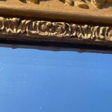Beveled gold mirror