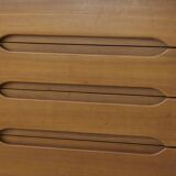 Maison Regain blond elm chest of drawers vintage circa 1970