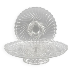 Baccarat, paire de compotiers,