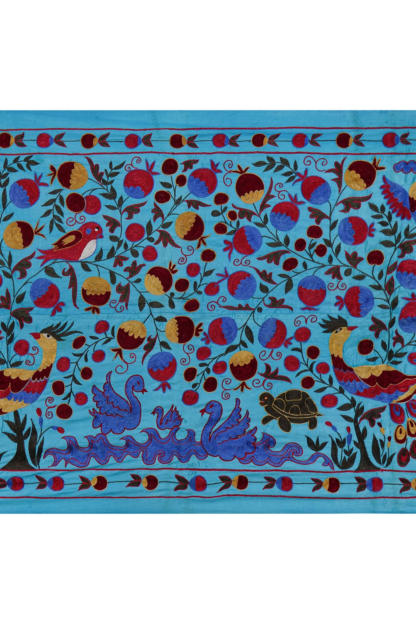 Tapis turc vintage noué à la main
