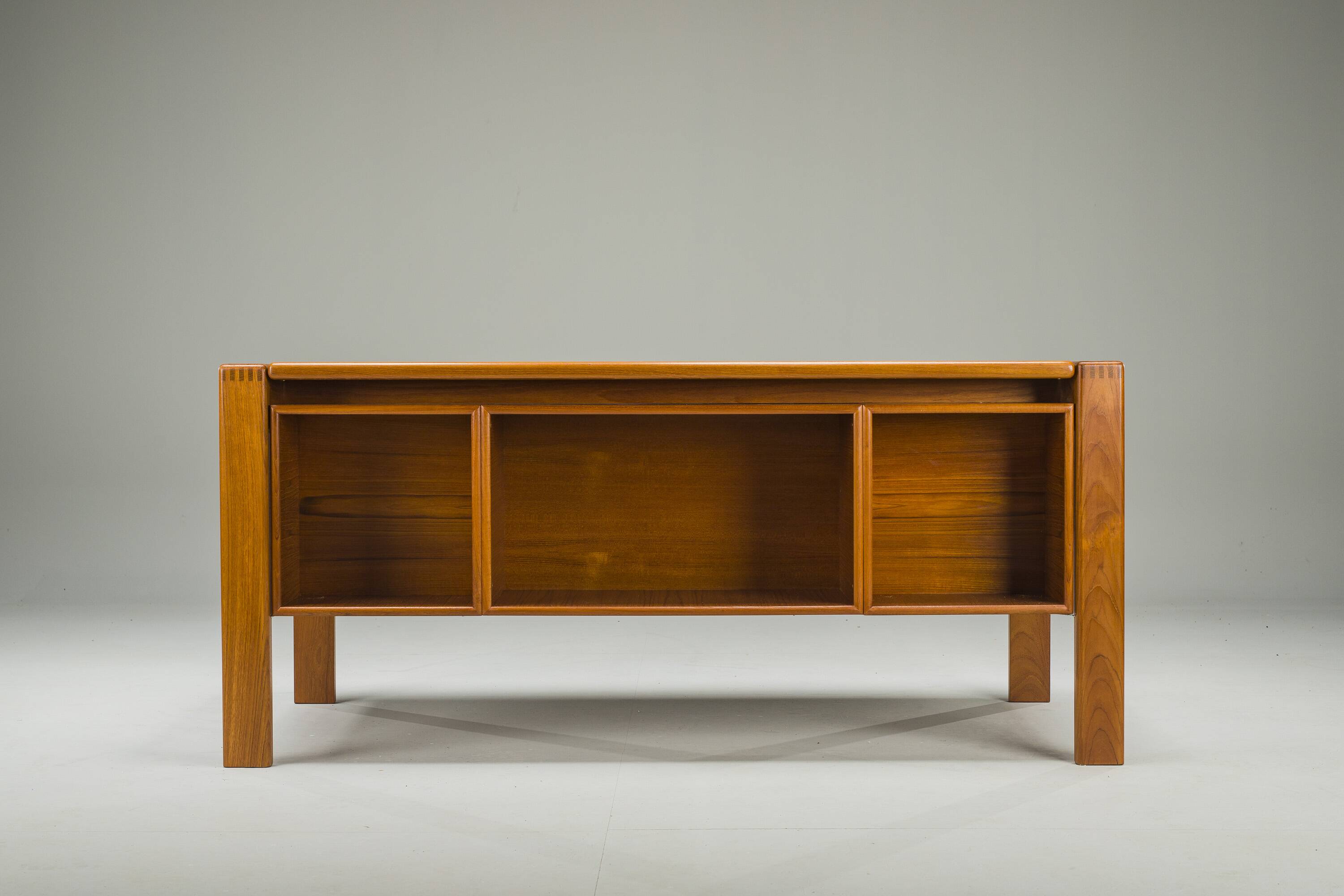 Mid-Century Teak Freestanding Desk from Gv Møbler, 1960s