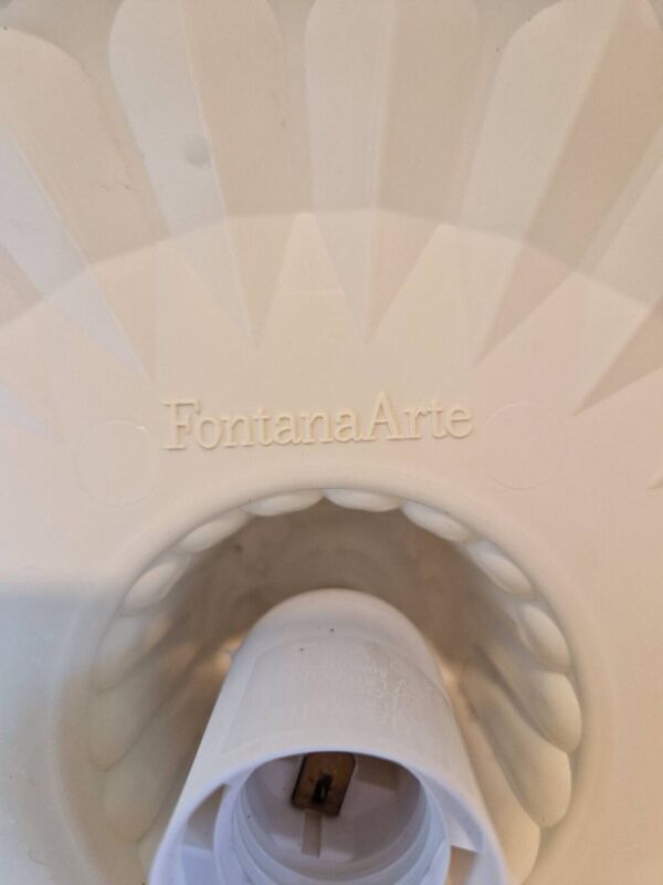 Cloche Lampe Suspension Blanc Creme Fontana Arte