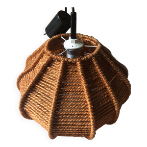 Suspension en corde orange