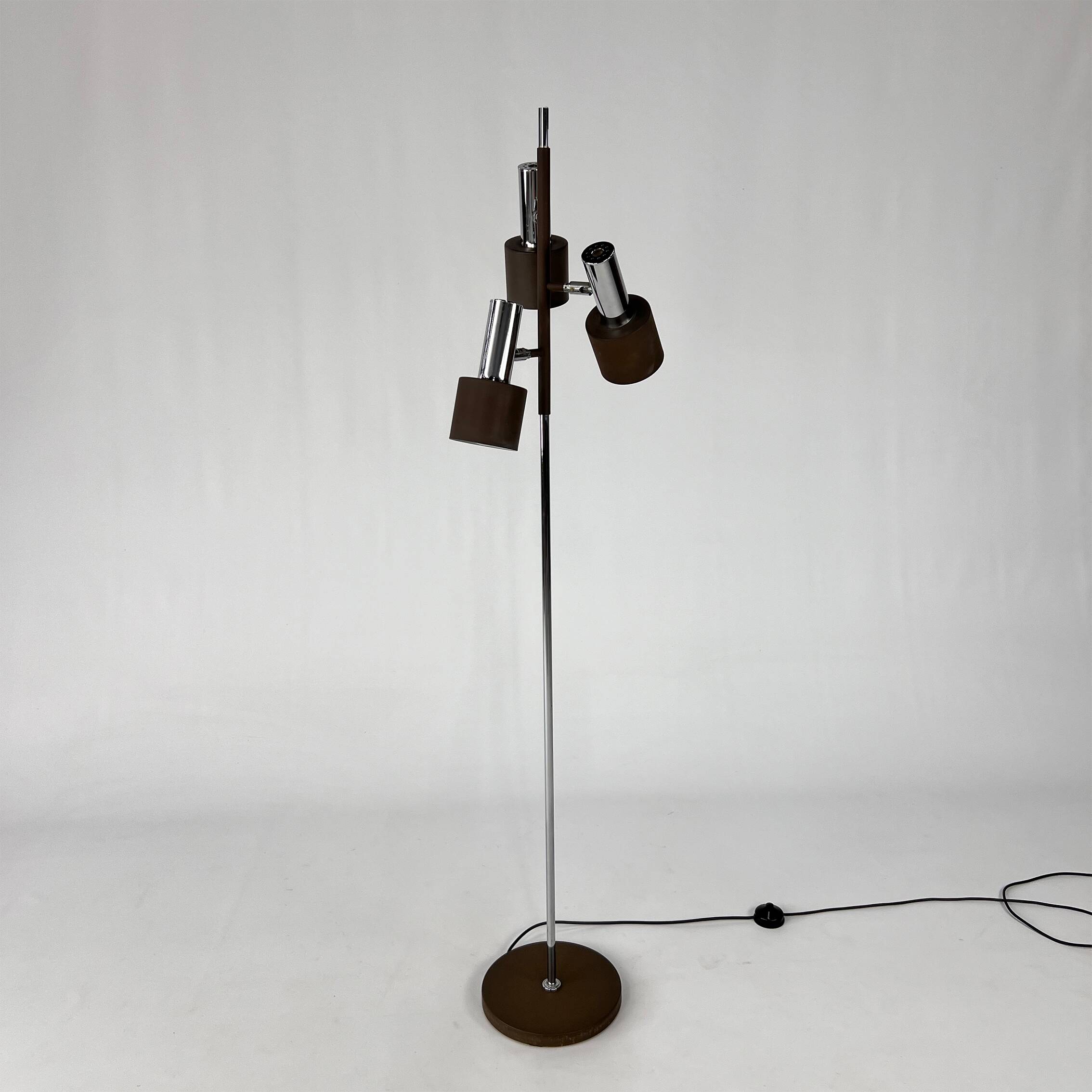 Wilko/Solken Leuchten Floor Lamp with Adjustable Lamps, 1970s