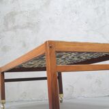 Swedish rosewood and pebbles coffee table in the style of Ib Kofod-Larsen , 1960s