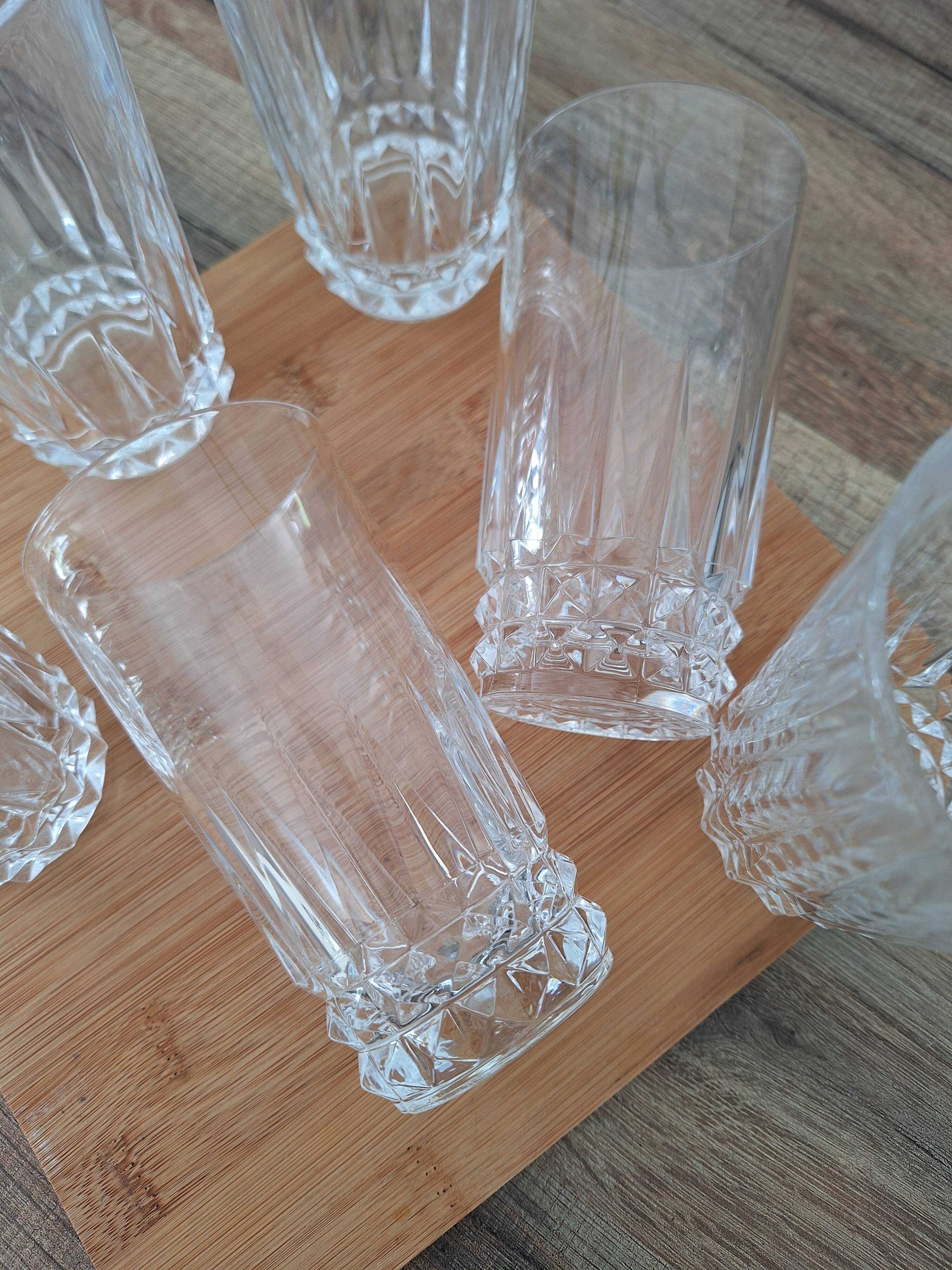 Verres à eau ou apéritif en cristal