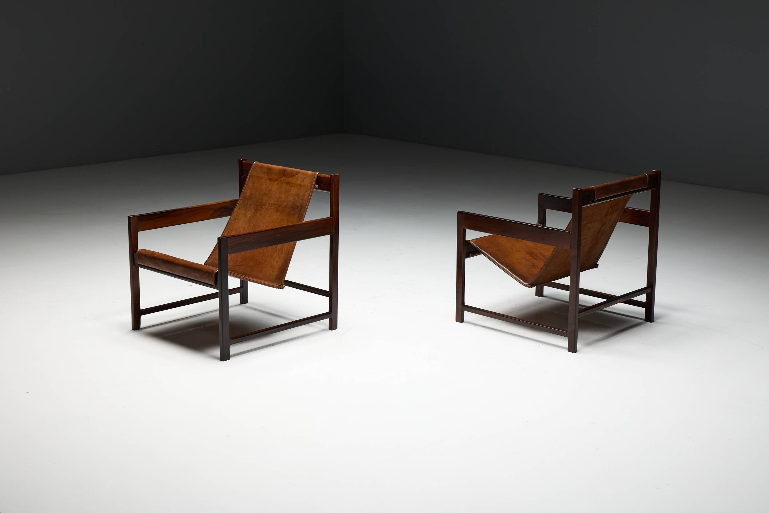 Lia lounge chairs by Sergio Rodrigues, Brazil, 1962