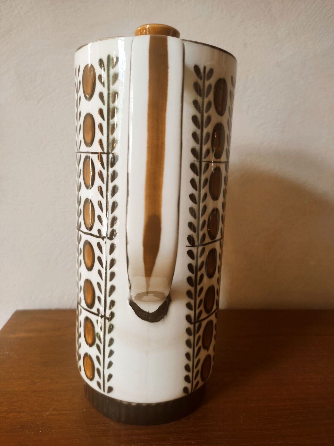 Teapot, Boch walnut tiled coffee maker