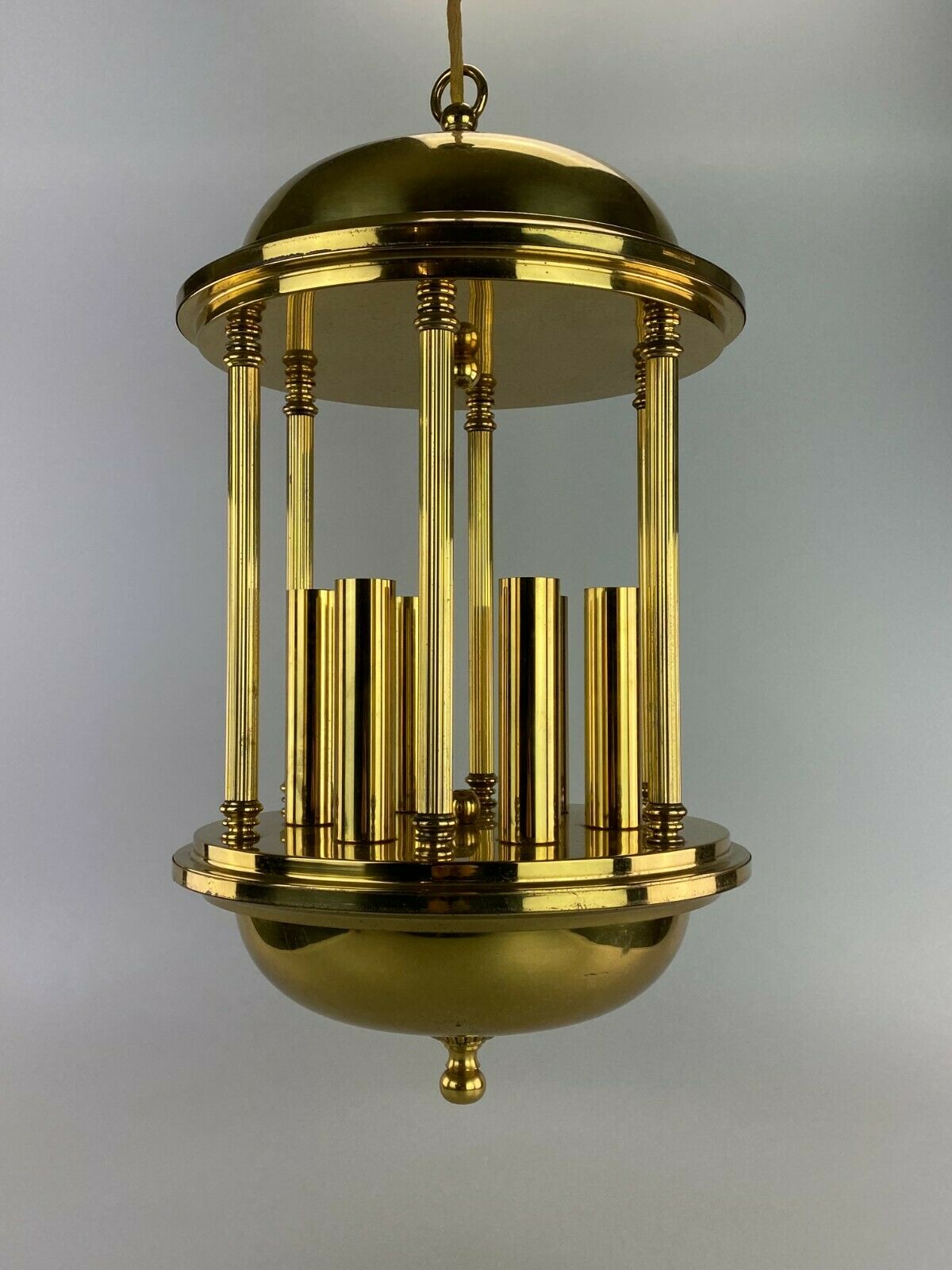 60s 70s XL lamp light ceiling lamp hanging lamp design brass 60s 70s