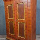 Polychrome Alsatian wardrobe – 19th century