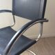 Cantilever Italy chair from the 70s in black leather