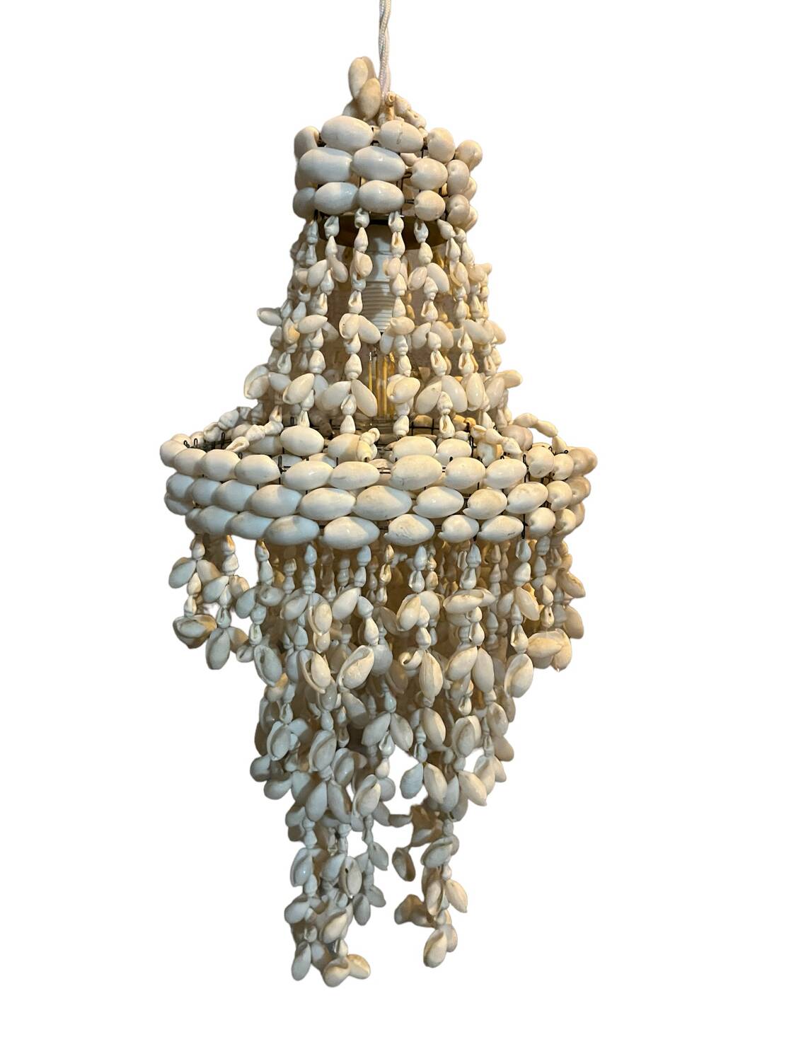 Shell pendant chandelier year 1970