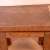 Old small Burmese teak workshop bedside table