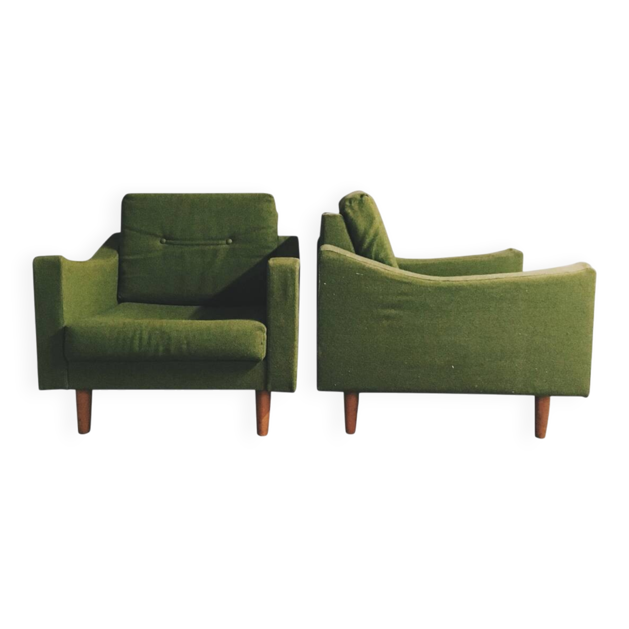 Setter armchairs by Michel Mortier, Steiner edition, around 1960.