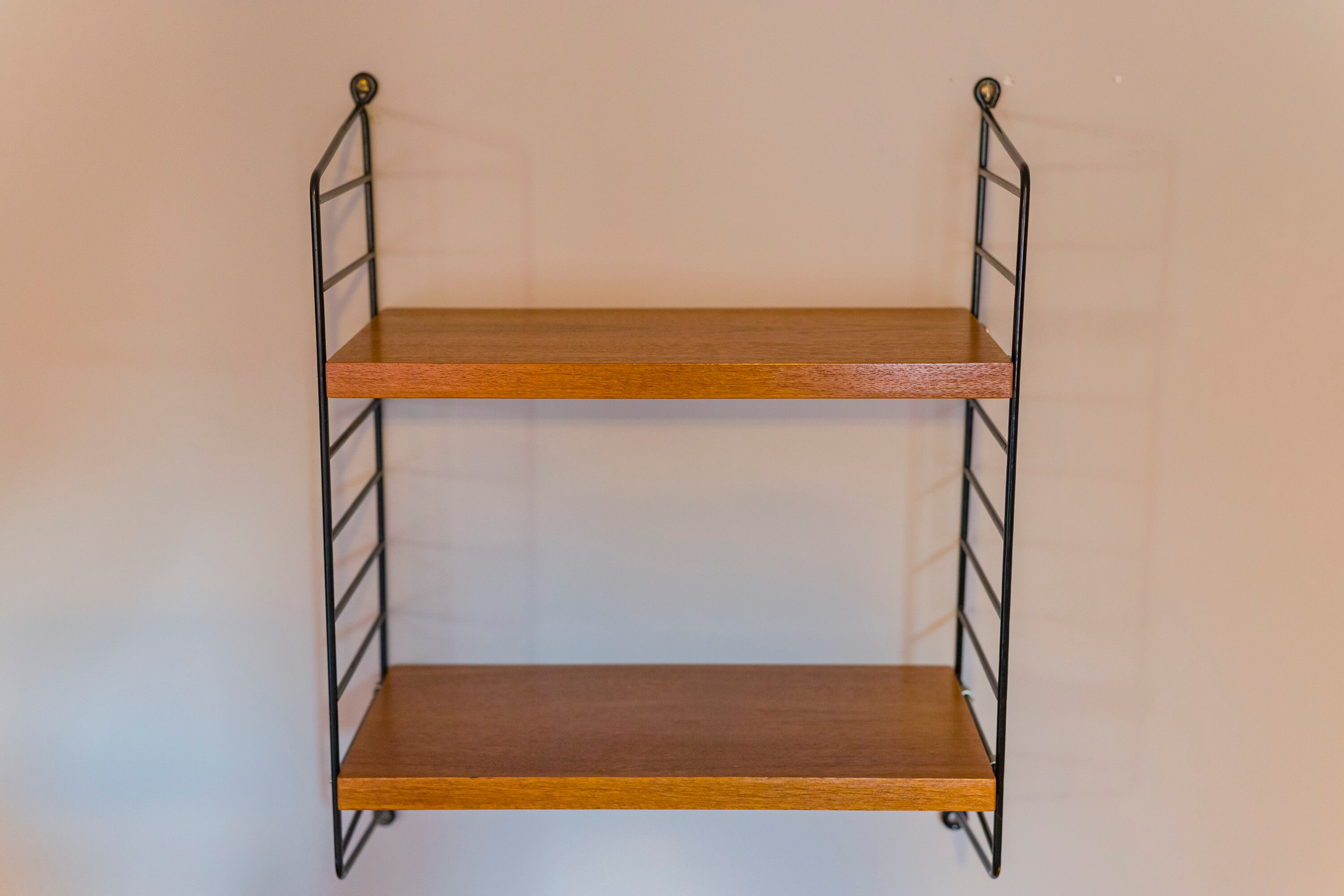 Teak Modular Wall Shelf by Nils Strinning for String, 1960s
