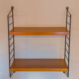 Teak Modular Wall Shelf by Nils Strinning for String, 1960s