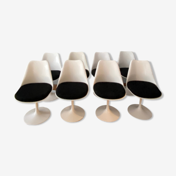 Lot de 8 chaises d'Eero Saarinen édition Knoll