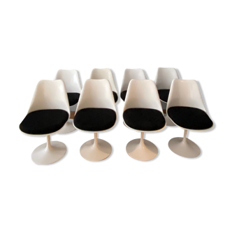 Lot de 8 chaises d'Eero Saarinen édition Knoll