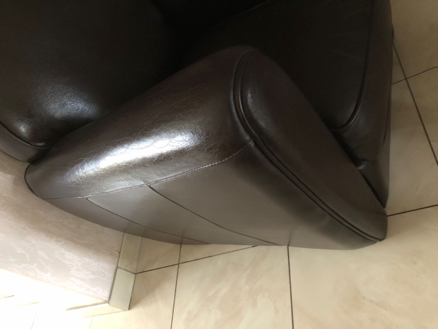 Vintage leather club chair