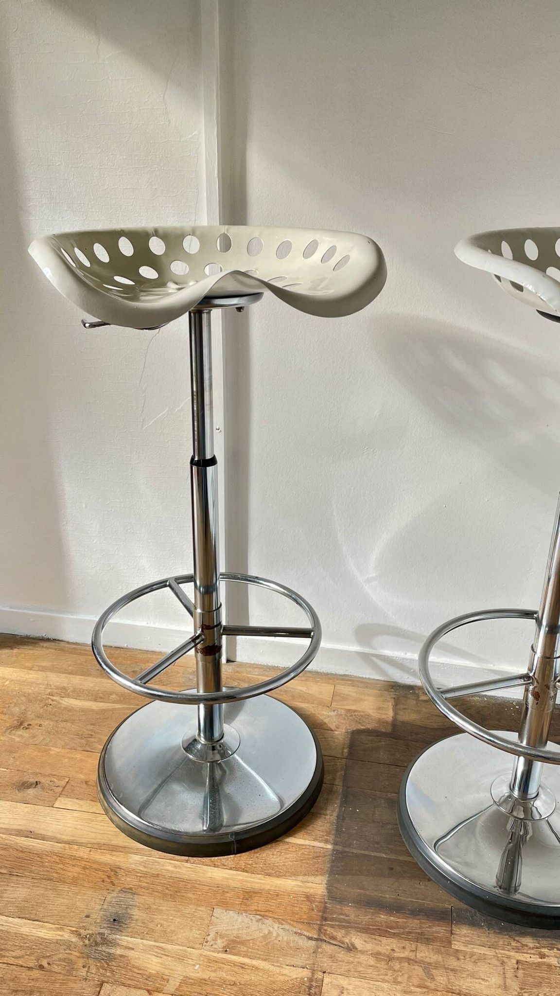 Tabouret haut mirima vintage assise tracteur