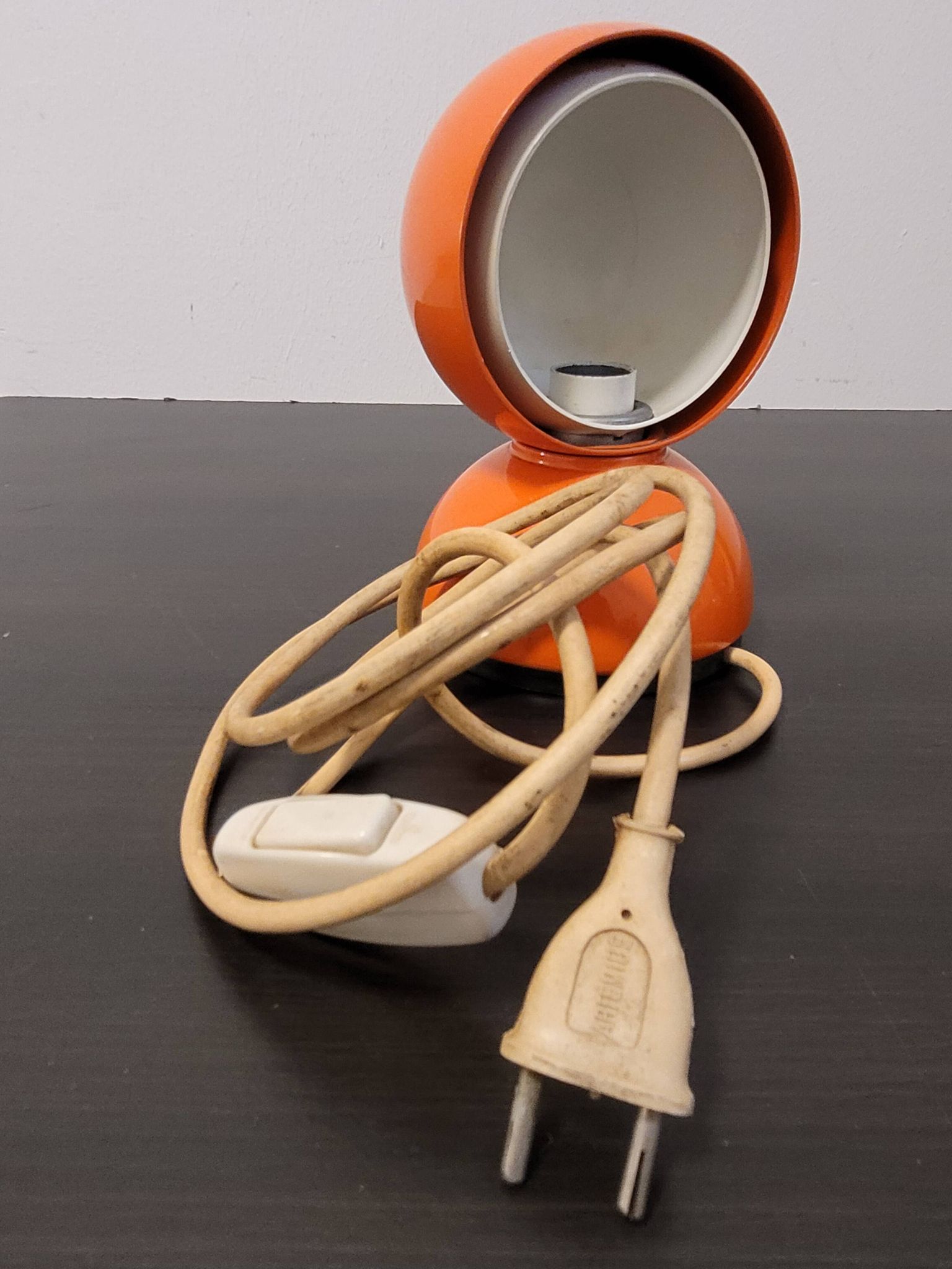 duo of artemide-milano eclisse lamps by vico magistretti