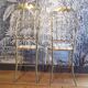 Paire de chaises Chiaviari en laiton