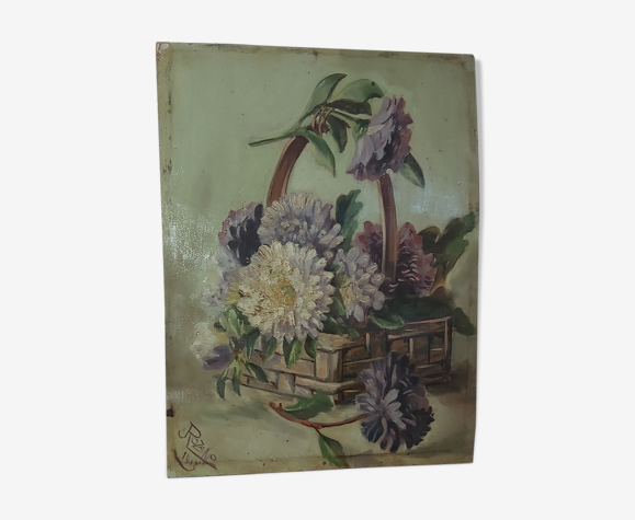 Huile sur carton ancienne