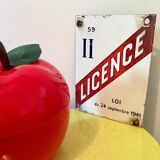 Enamelled plate license II Act of 1941