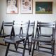 5 x chaises pliantes vintage