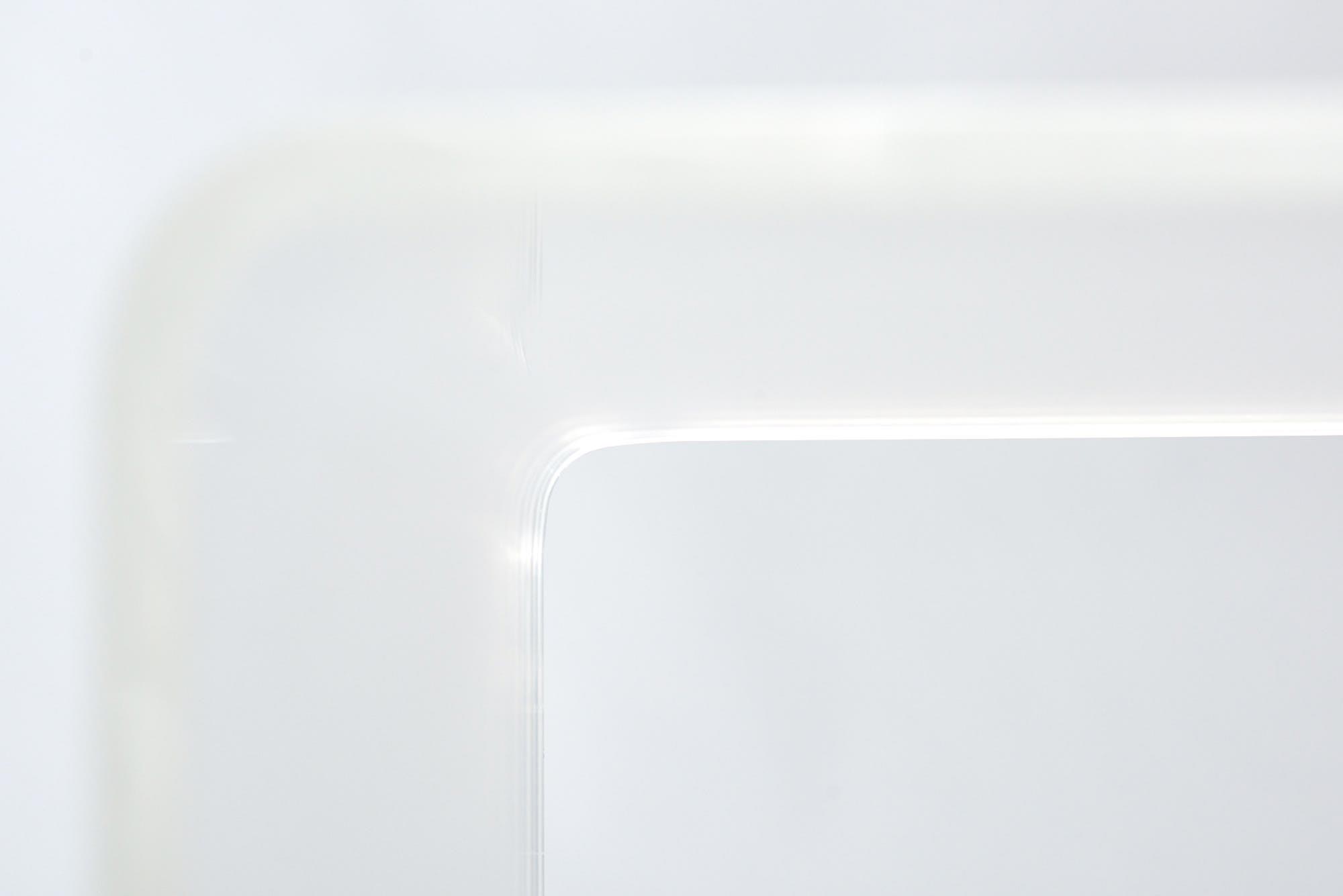 Lucite acrylic side table, 1980