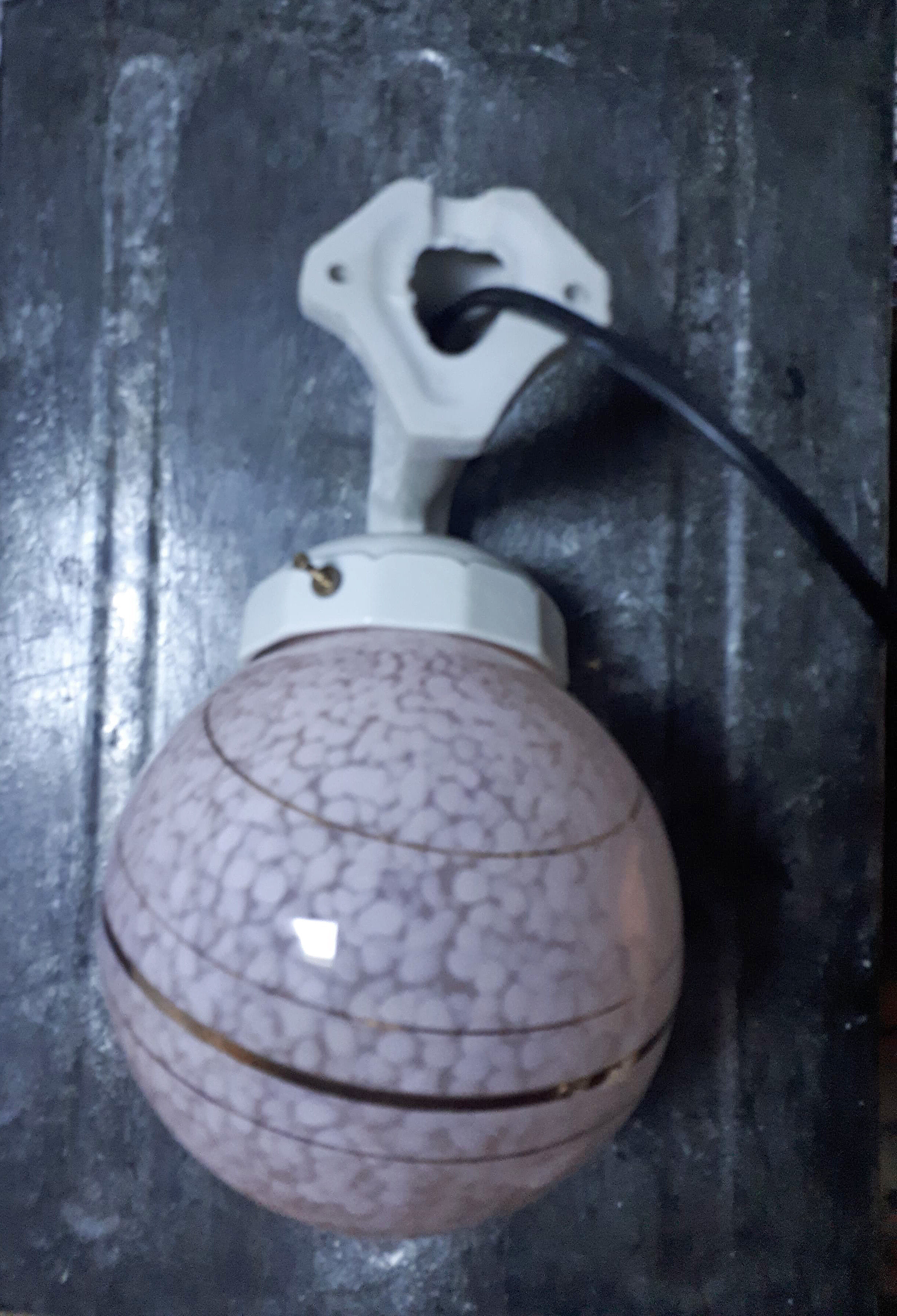 Clichy glass ball sconce