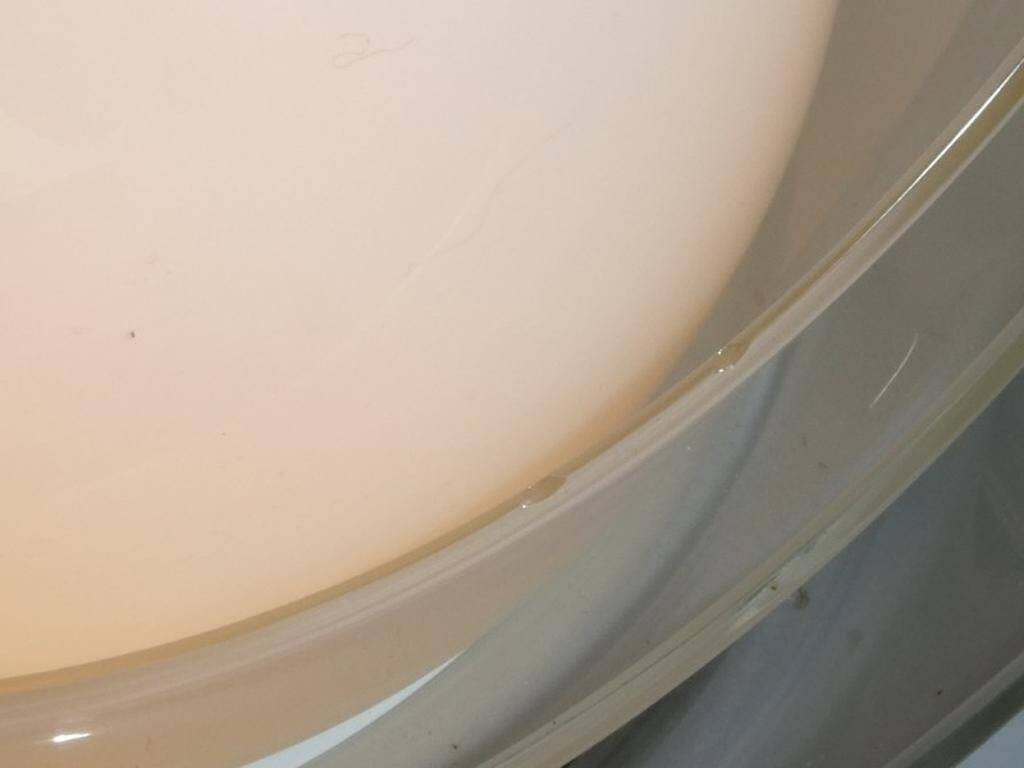 Large vintage white glass lamp model LT300 by Carlo Nason for Mazzega.