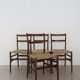 Chaises Modèle Leggera conçues par Gio Ponti pour Cassina, Italie, années 1950, ensemble de 4