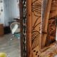 Bamboo wall-mounted locker