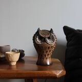 Ceramic owl lamp, Fonck and Mateo in Vallauris
