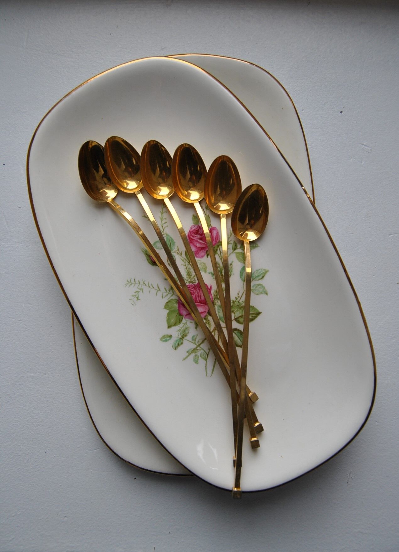 Lot of 6 small spoon long beginning XXeme